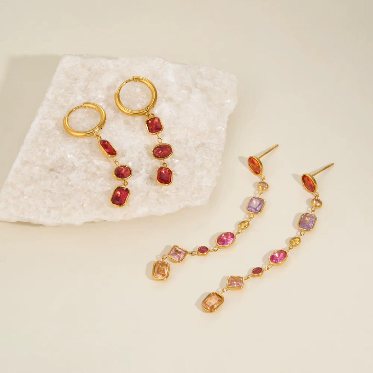 Confetti Gemma Drop Earrings