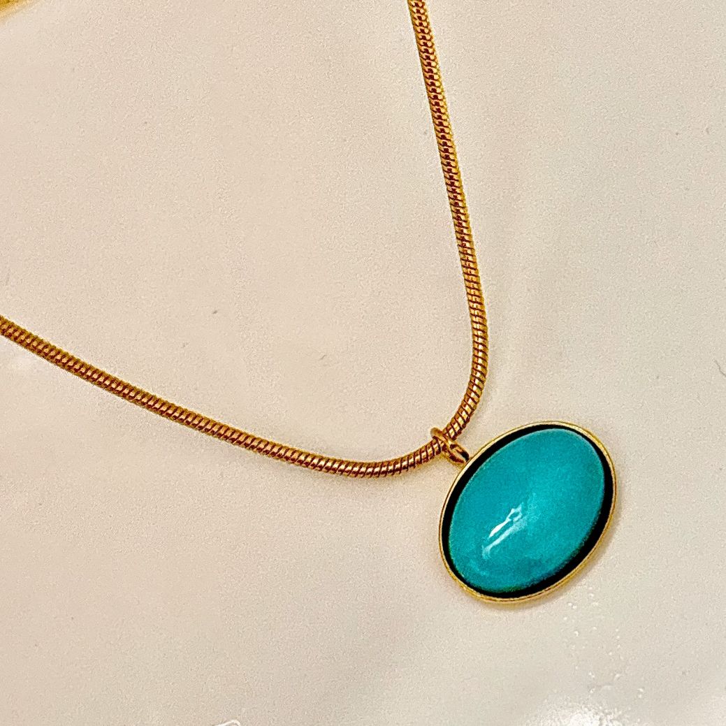 Turquoise Gem Necklace