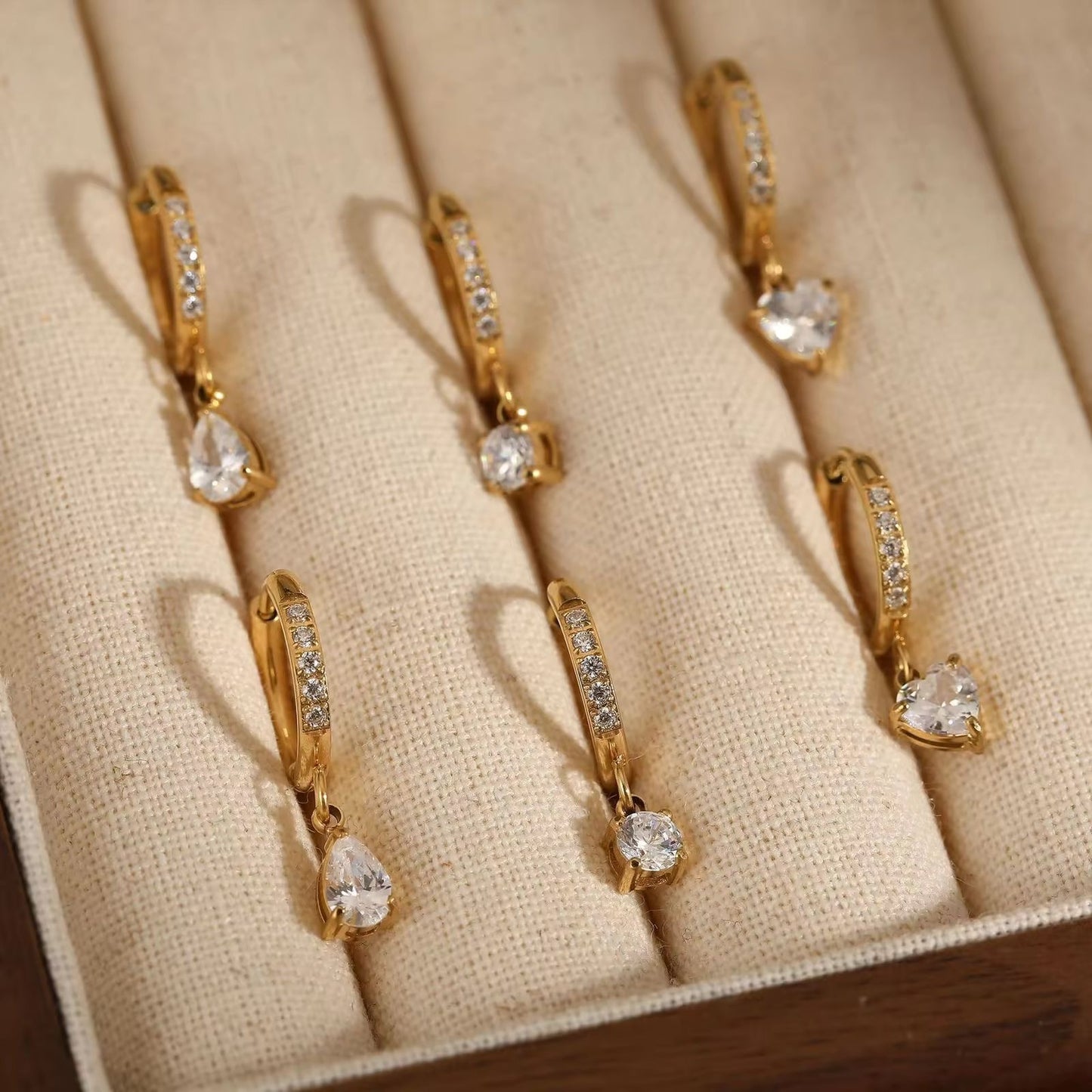 Pear Drop Hoops