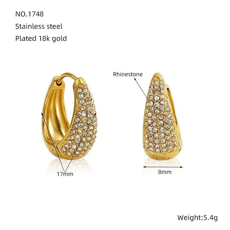 Chloe Blingy Mini Hoops -Two Ways