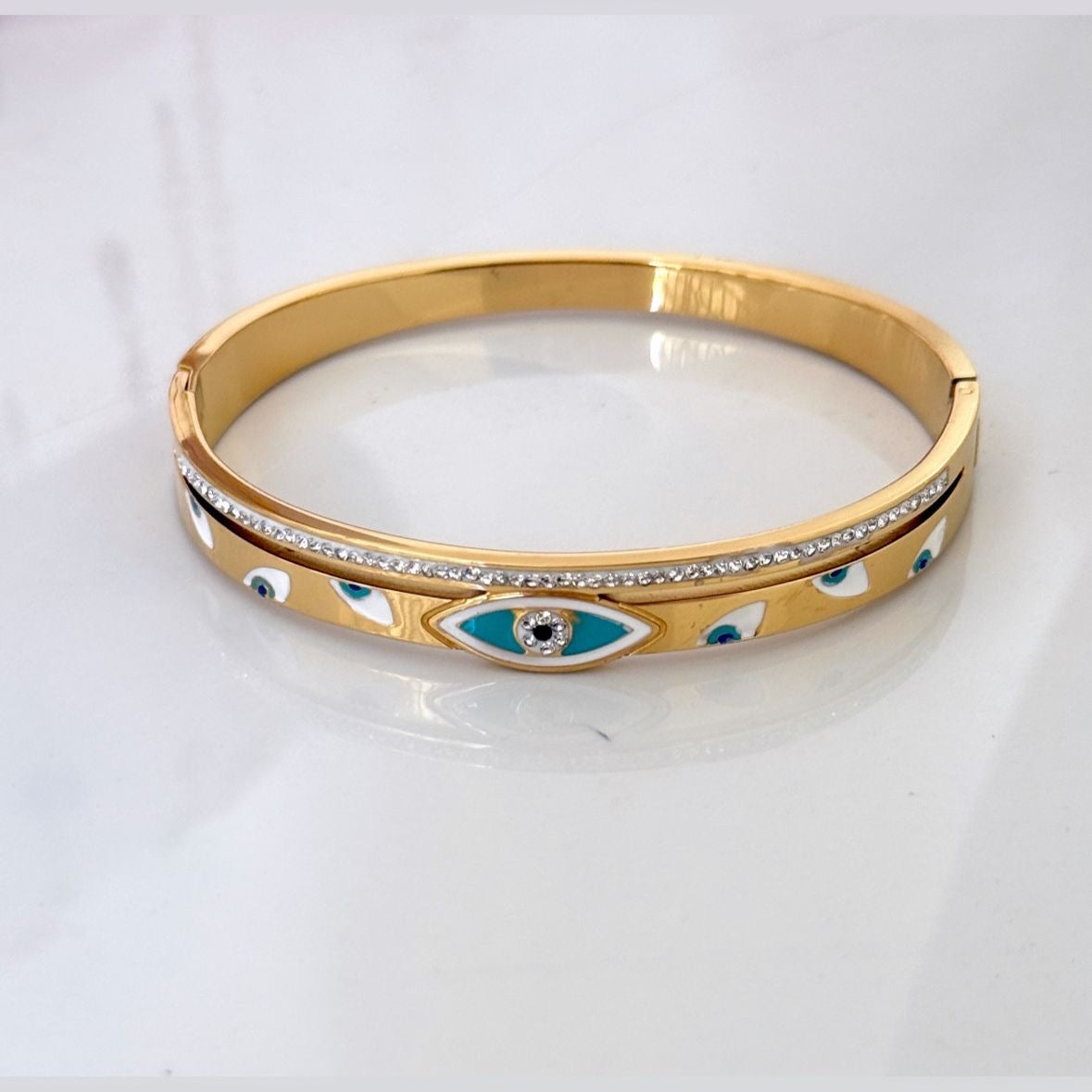 Turkish Eye Zircon Bracelet -18K