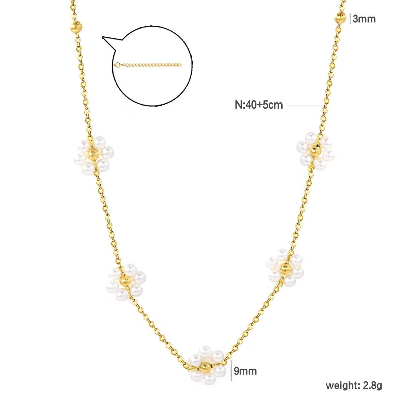 Disty Daisy Perle Necklace