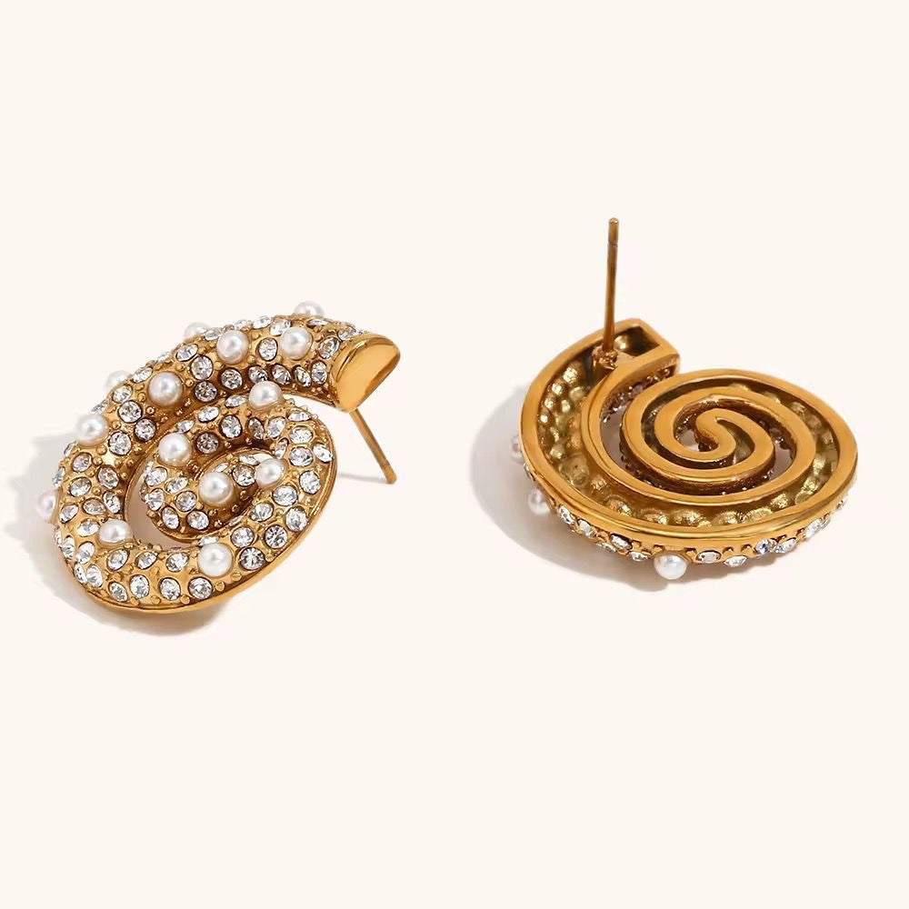 Blingy LUX Shell Studs