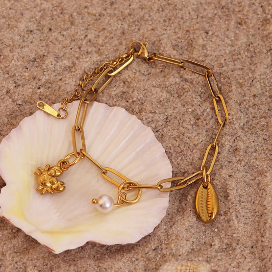 Coastal Charm Bracelet -18k