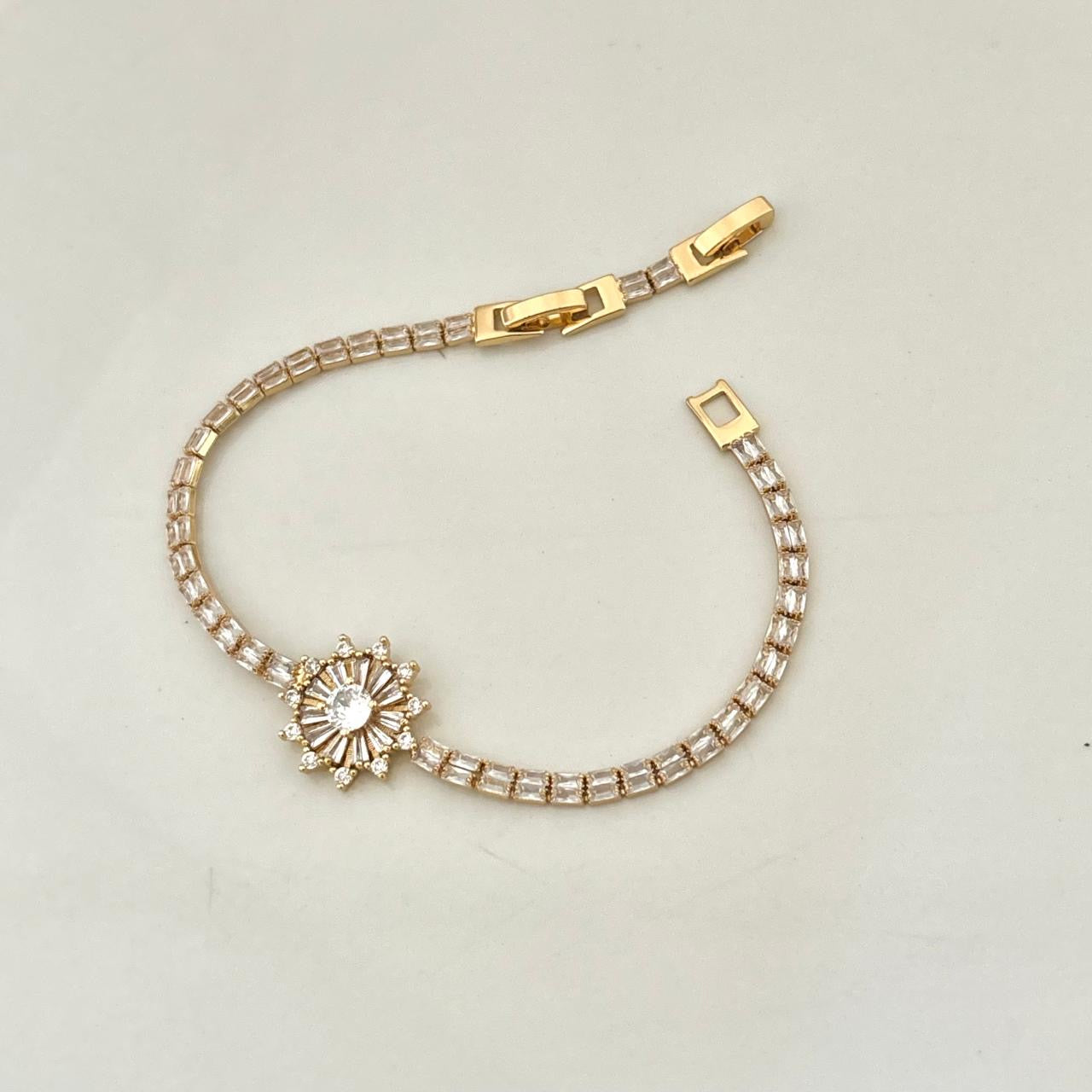 Shimmer Baguette Tennis Bracelet