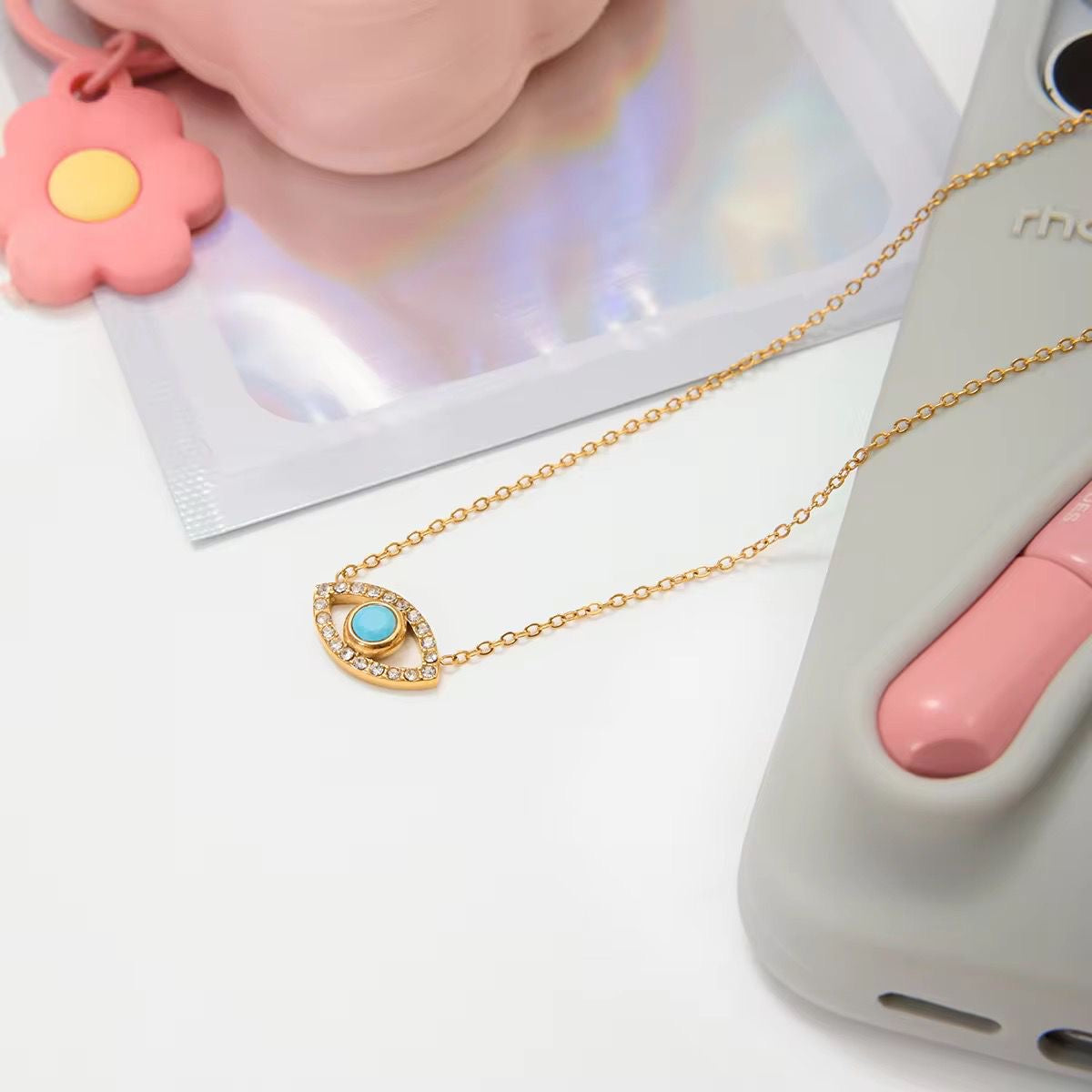 Turkish Eye Aura Necklace
