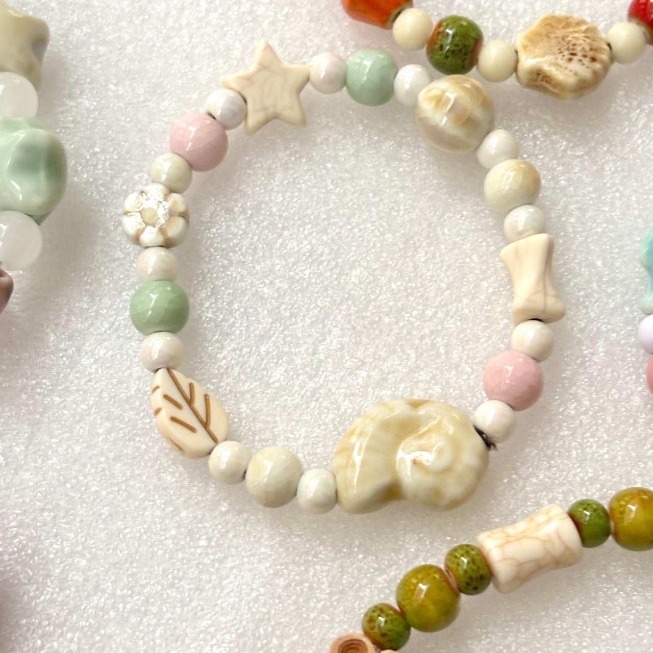 Vanilla Tide Beaded Bracelet