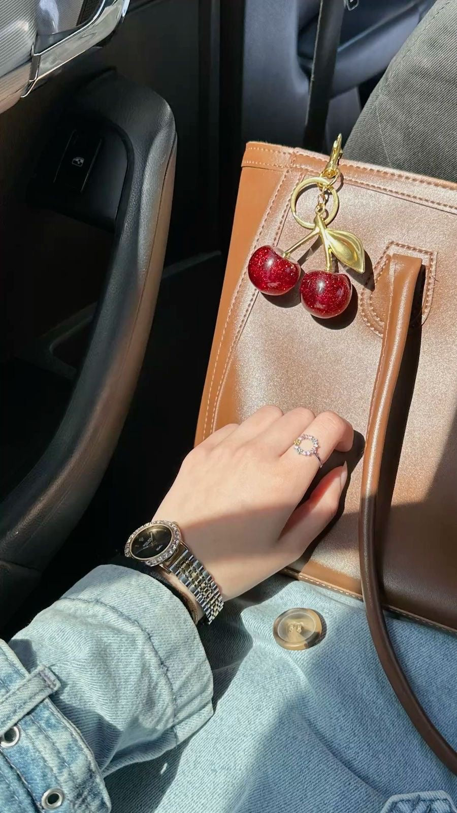 Cherry Charm Keychain / Bag Charm
