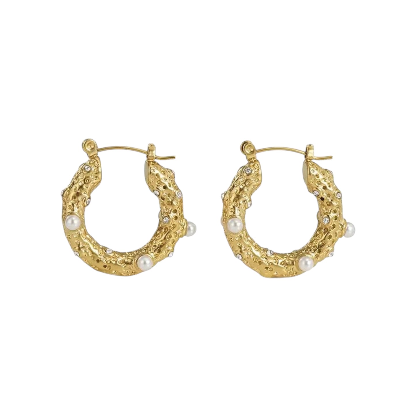 Perola Dotted Hoops