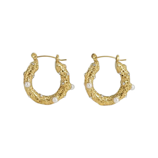 Perola Dotted Hoops