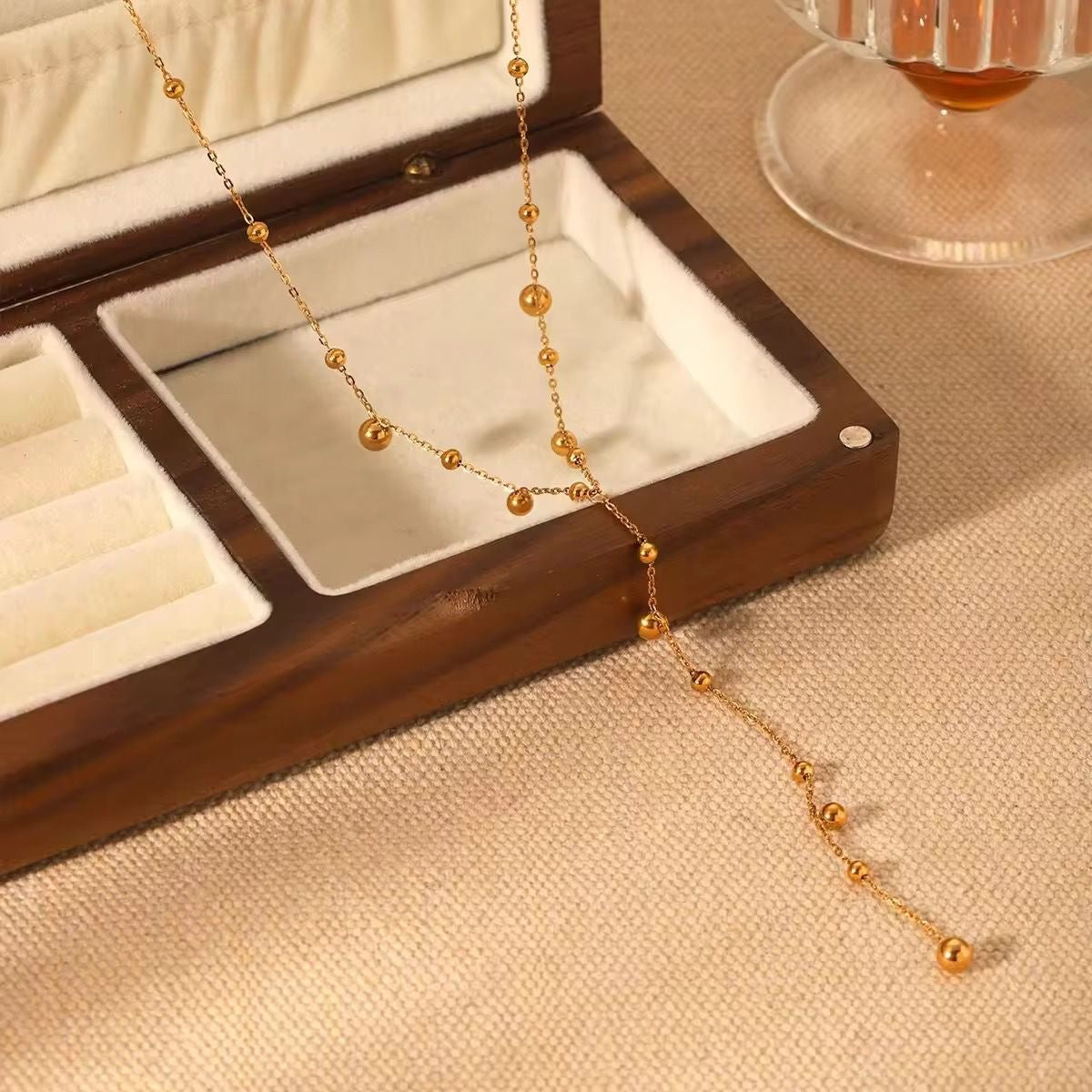 Bubbles Lariat Necklace