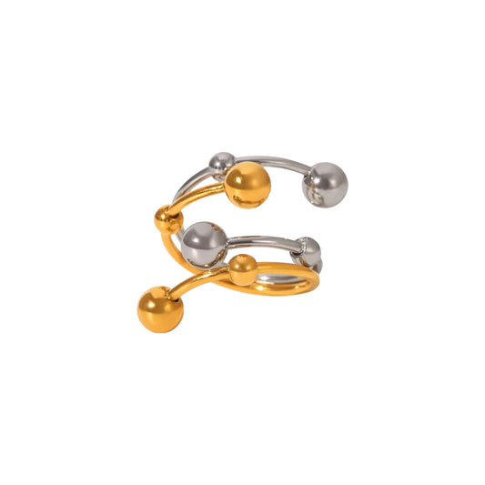 Leah Abstract Ring -Twin Tone