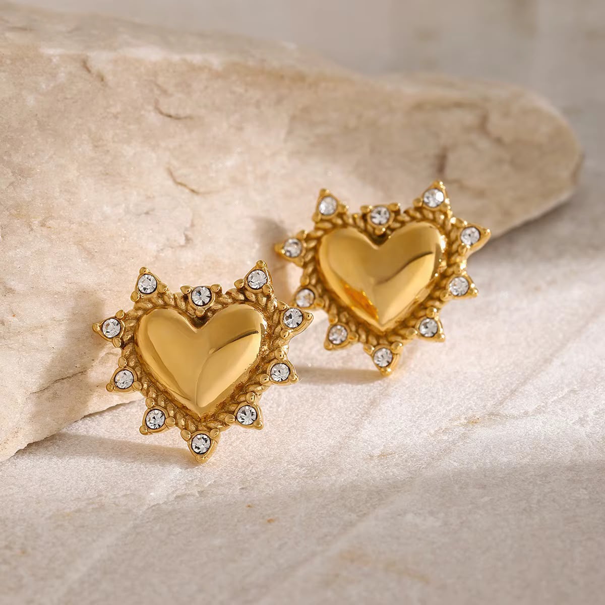 Cupid Heart Studs