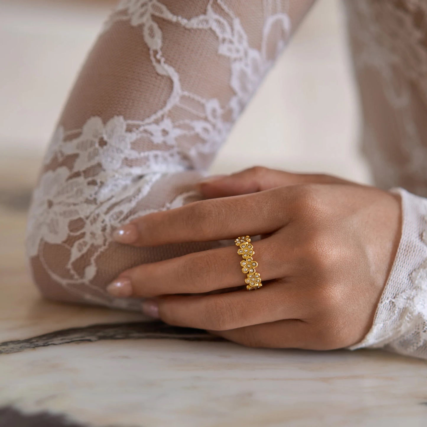 Ballerina -Pave Cz Ring