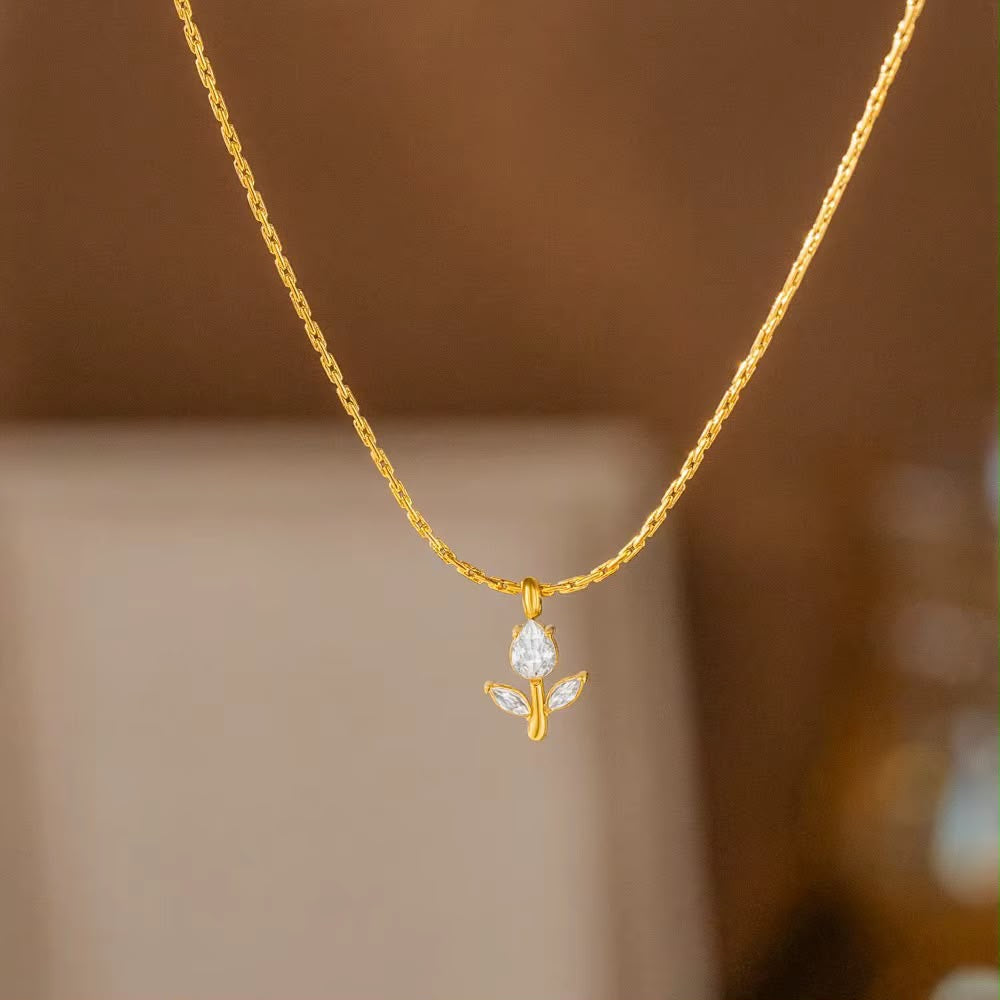 Crystal Rose Necklace