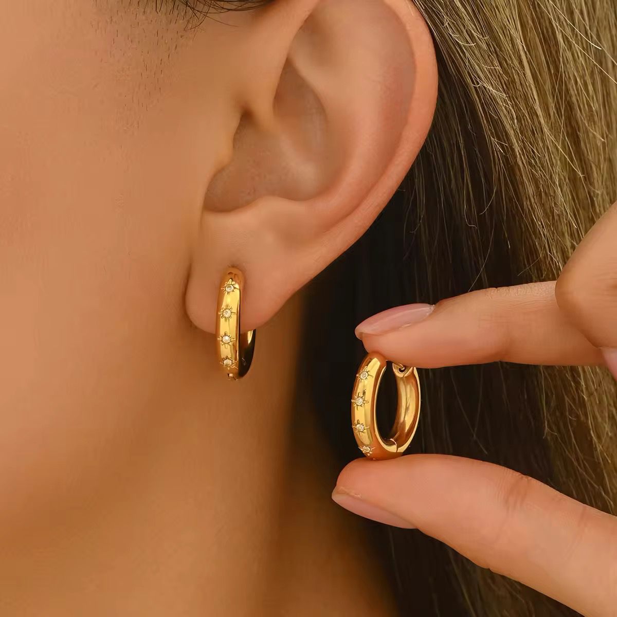 Cosmo Bling Hoops