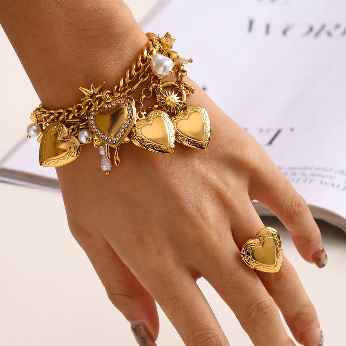 Whimsy Vintage Charm Bracelet