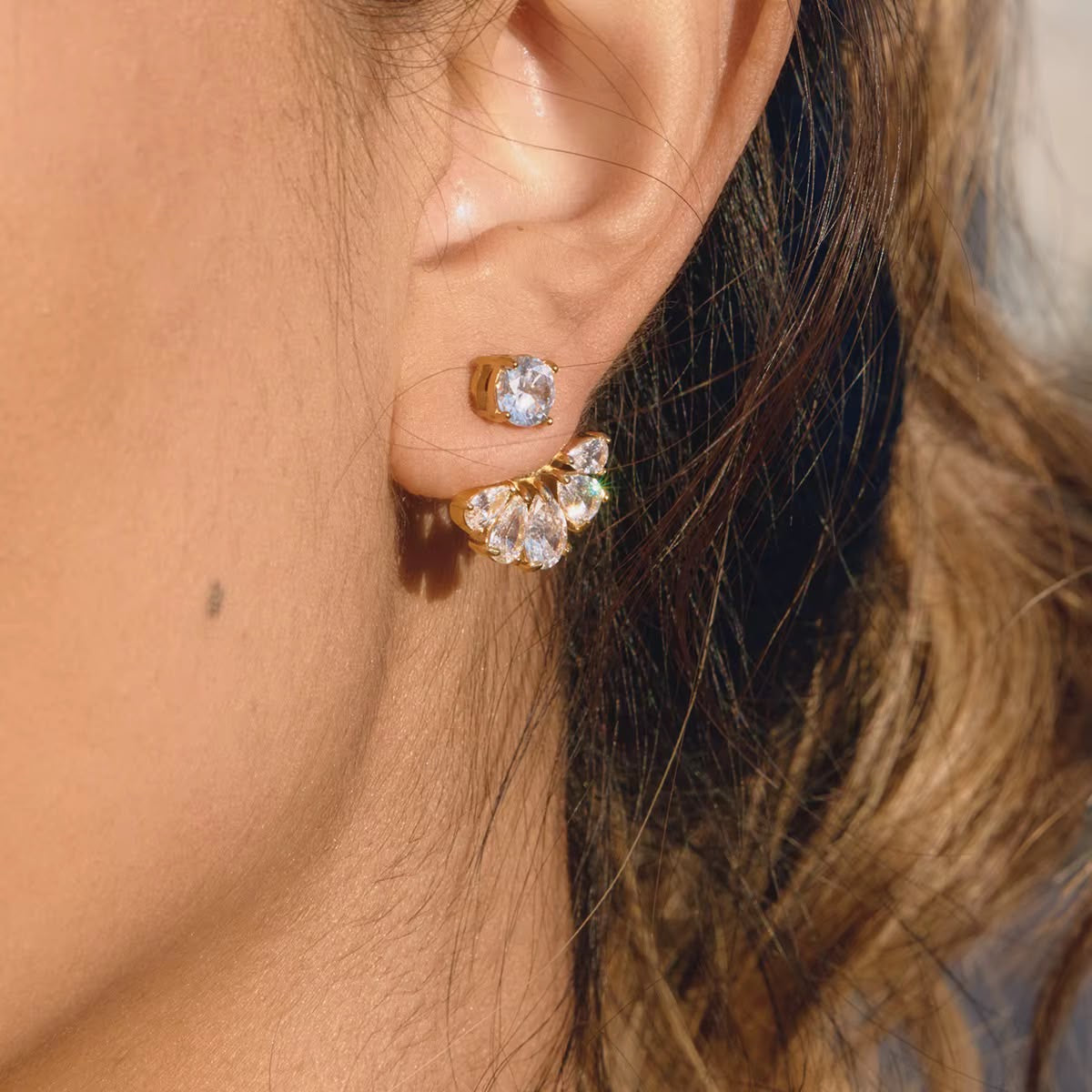Couronne LUX Earrings -Two Ways