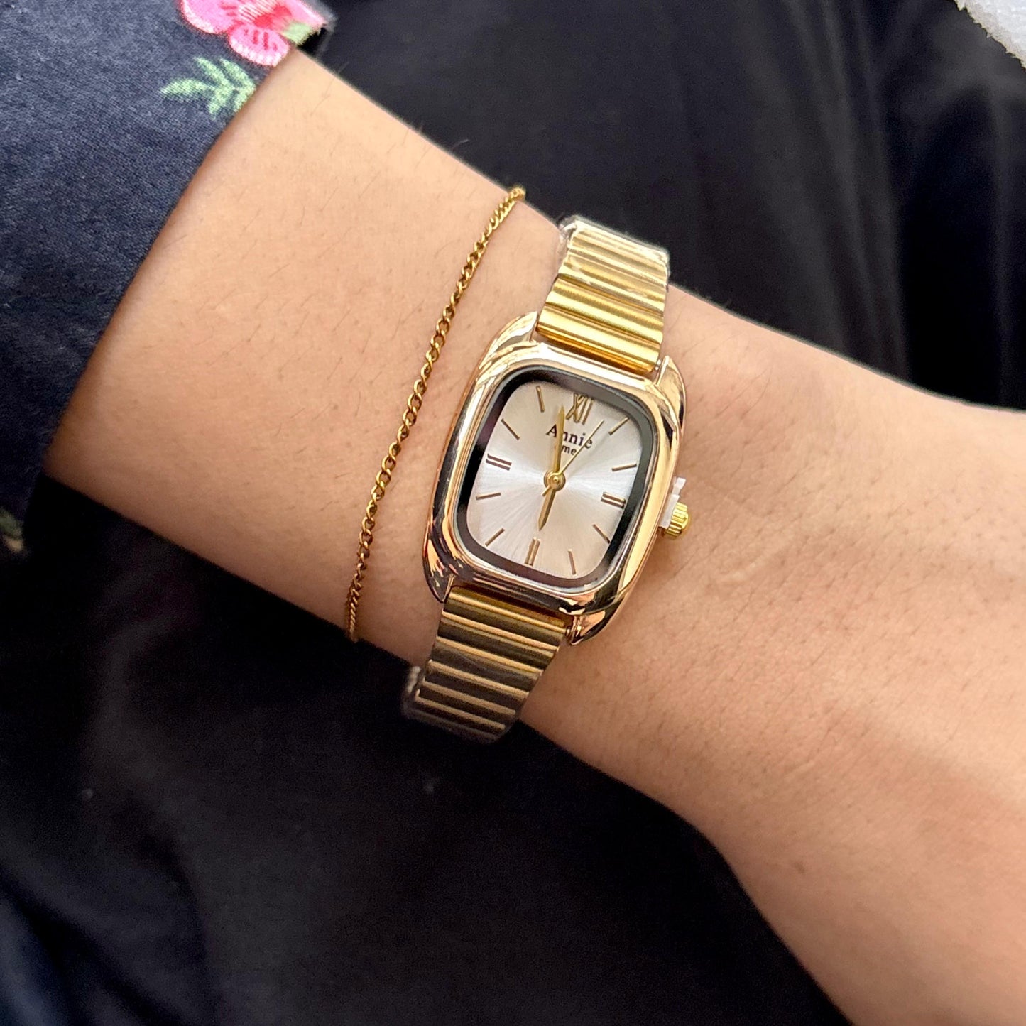 LUX Lumière Square Pearly White Watch