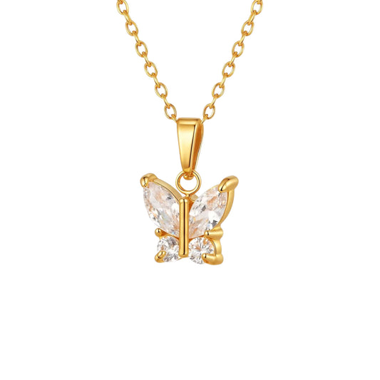 Glass Wings Necklace