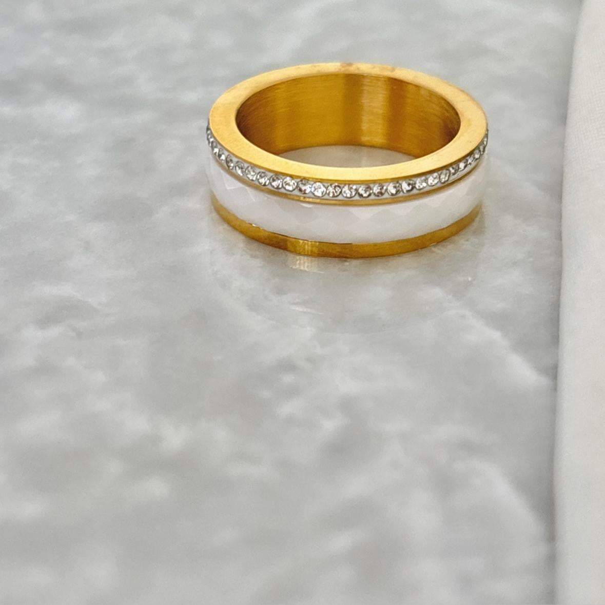 Eleanor Fidget Ring-18K (White)