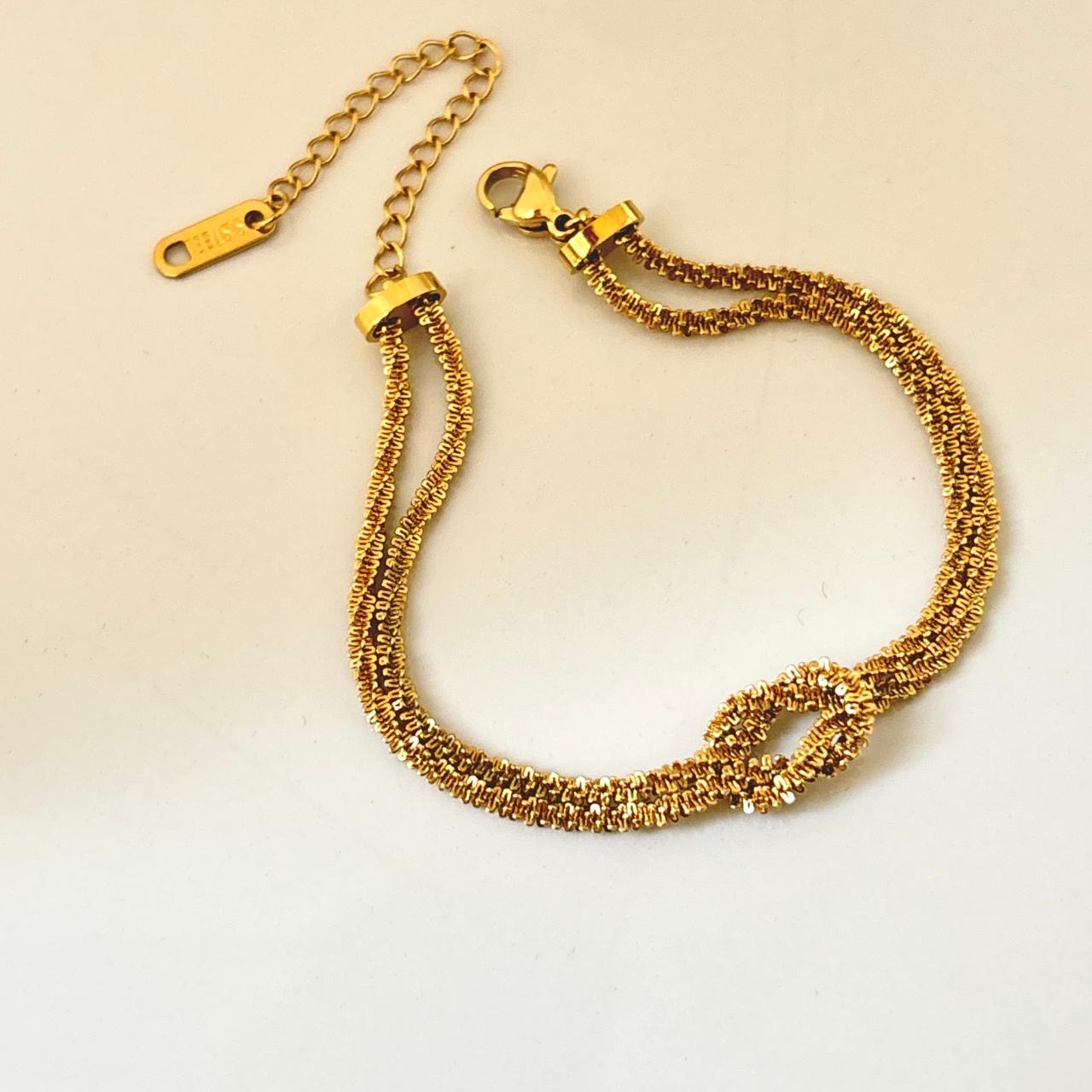 Baby Glitz Knot Bracelet -18K