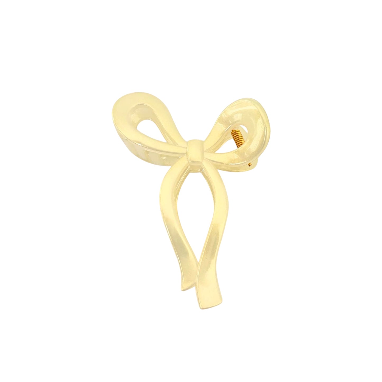 Chromic Bow Claw Clip -Beige