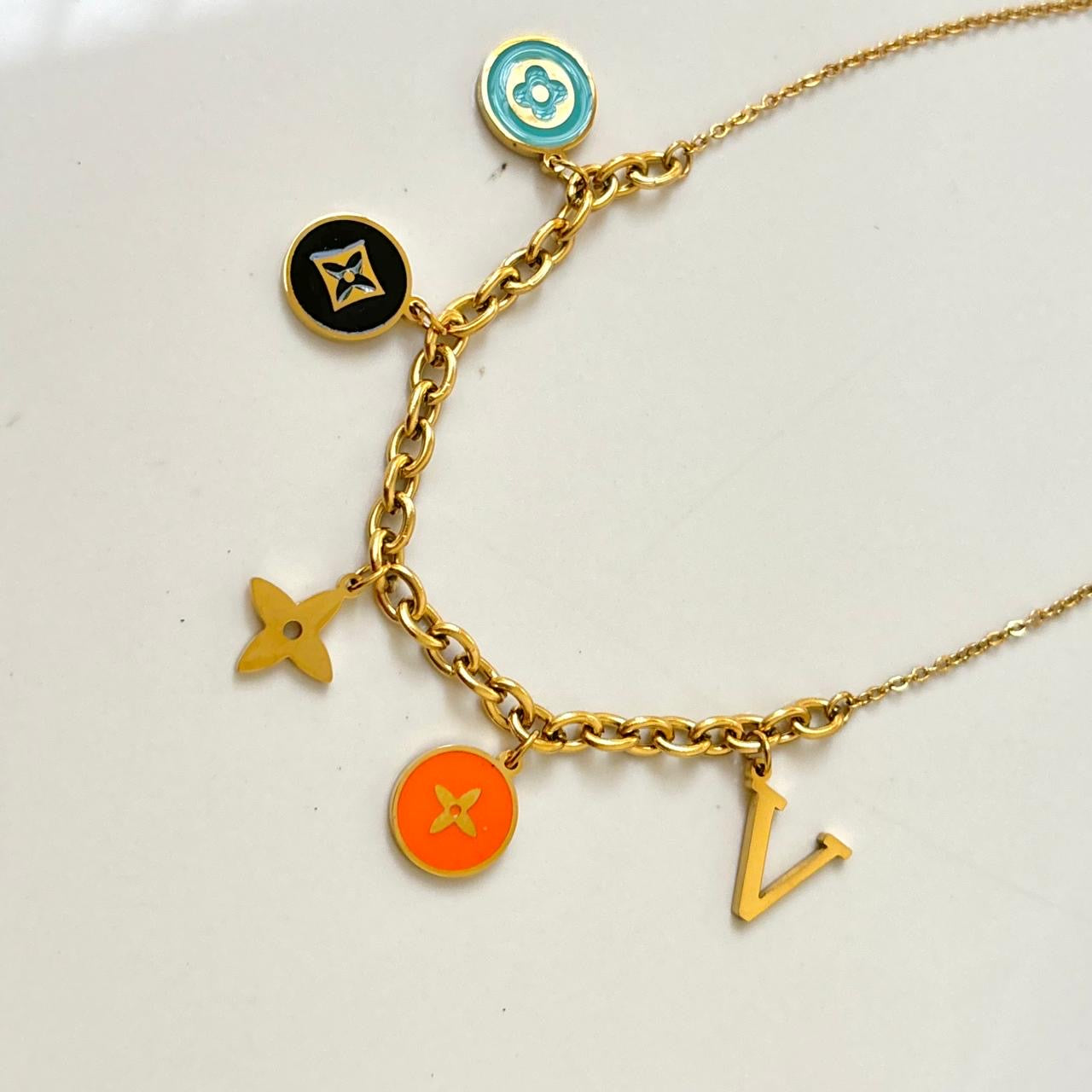 Blossom Star Multi Charm Necklace
