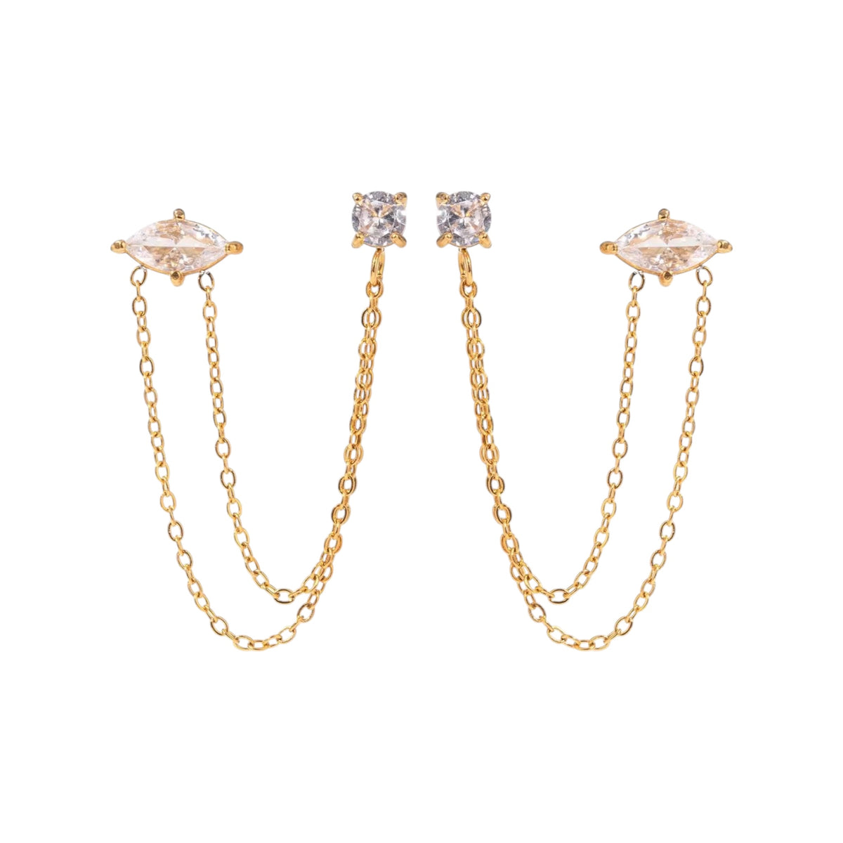 Glitzie Gal Stacked Studs