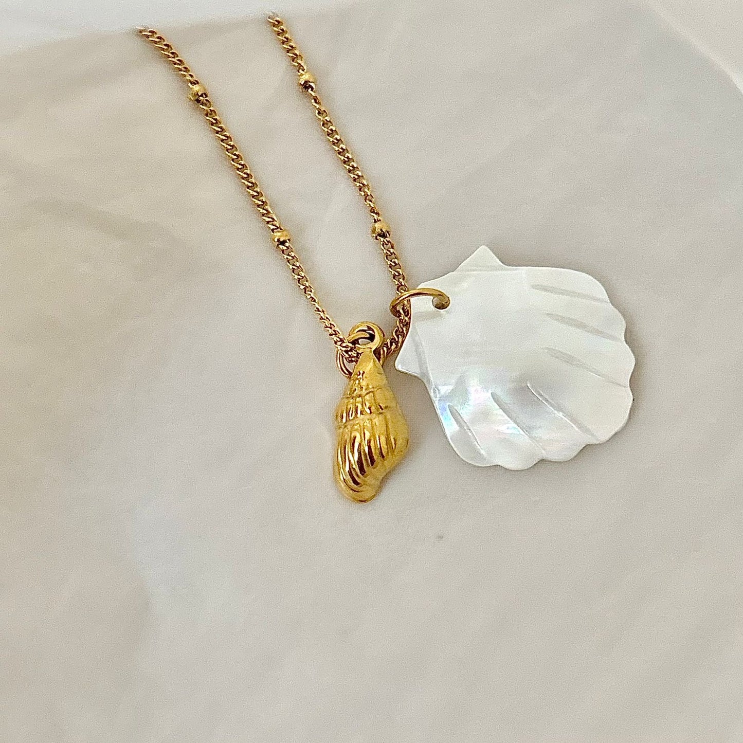 Ocean Whisper Charm Necklace