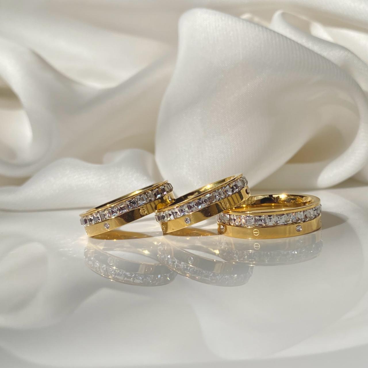 Amour Diamanté Love Cz Ring -18K