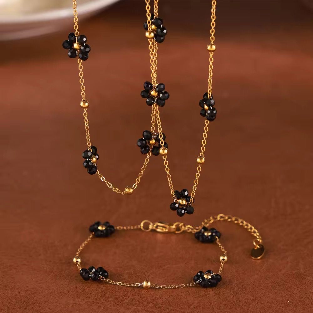 Disty Flora Black Bracelet