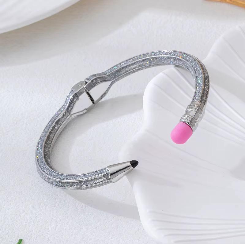 PENCIL Bracelet •Gliterry Silver