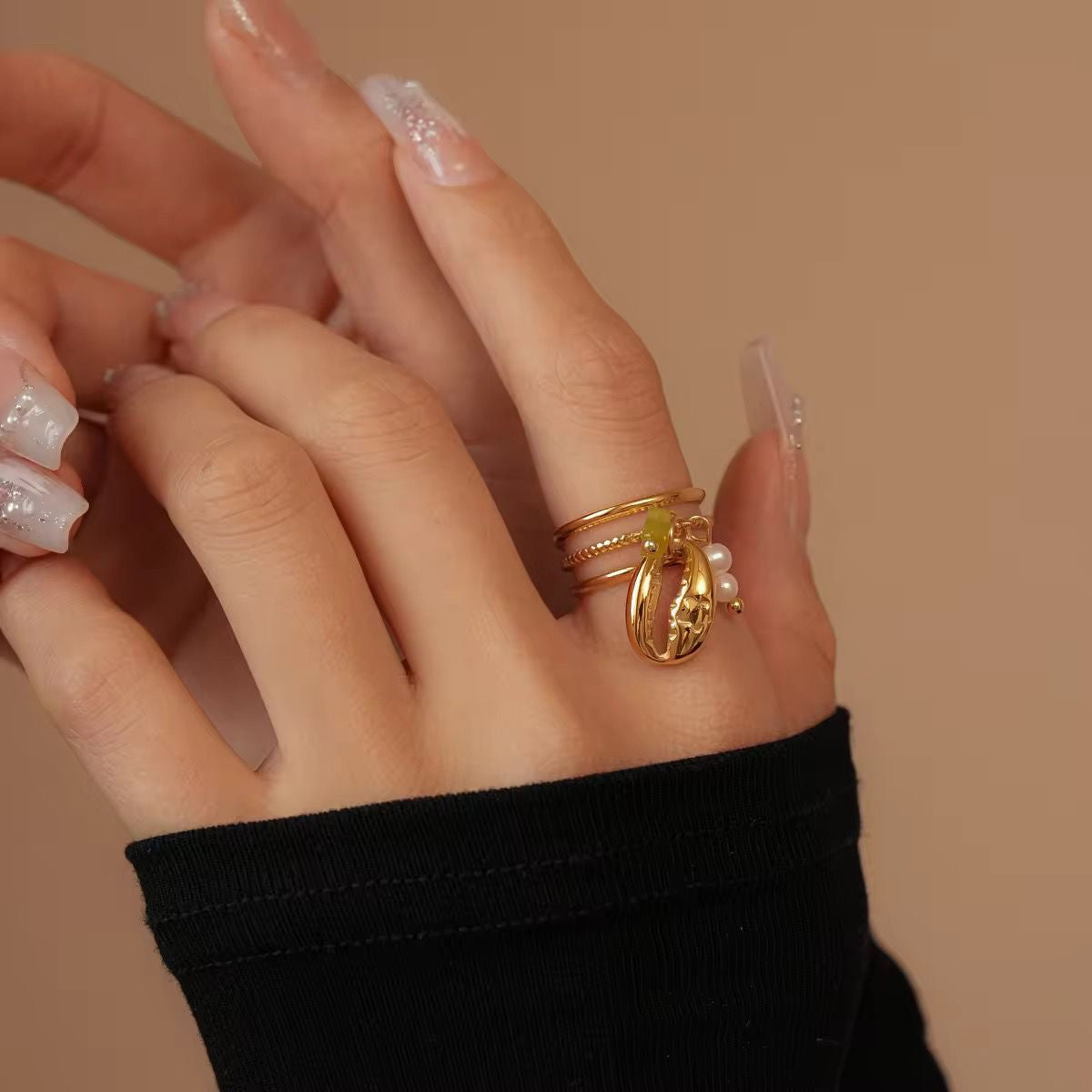 Ariel Oceanic Charm Ring