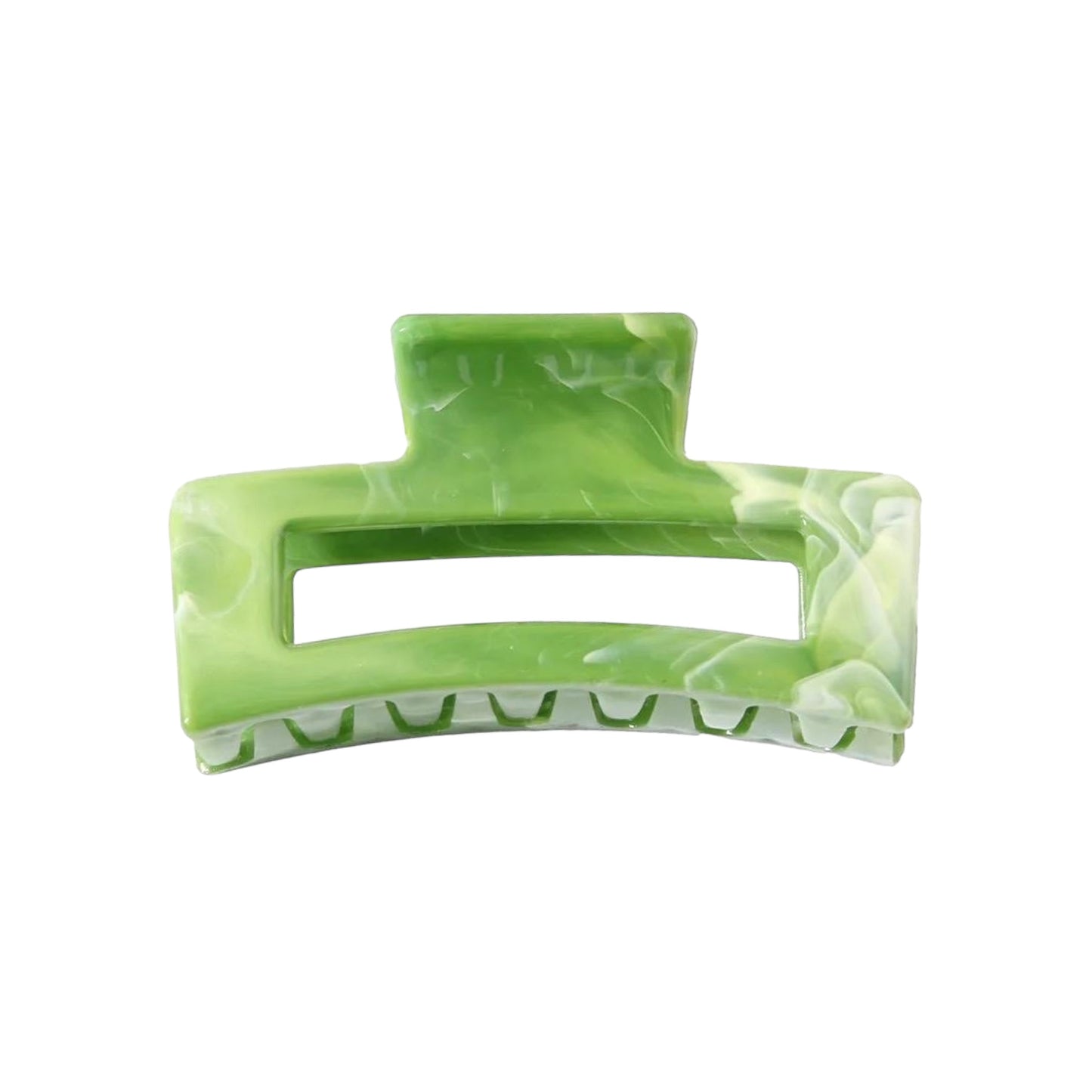 Marble Shark Hair Clamp -Summer Lime