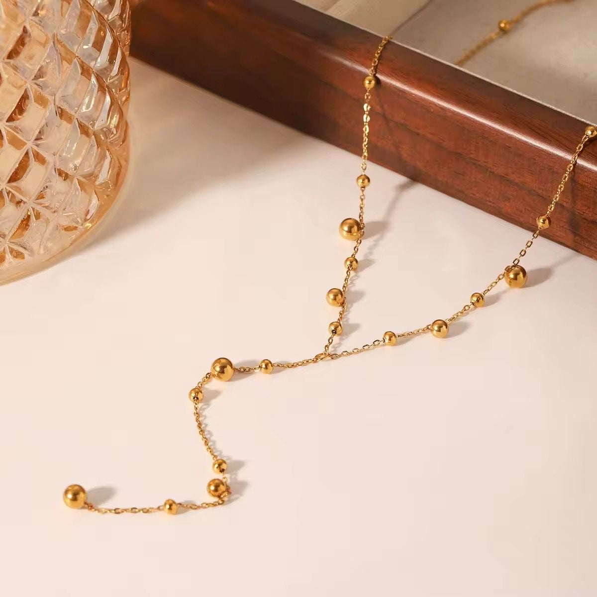 Bubbles Lariat Necklace