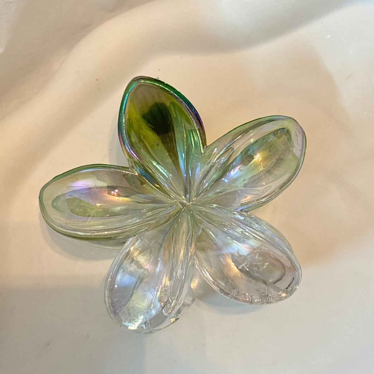 Emerald Crystal Hawaiian Flora Clip