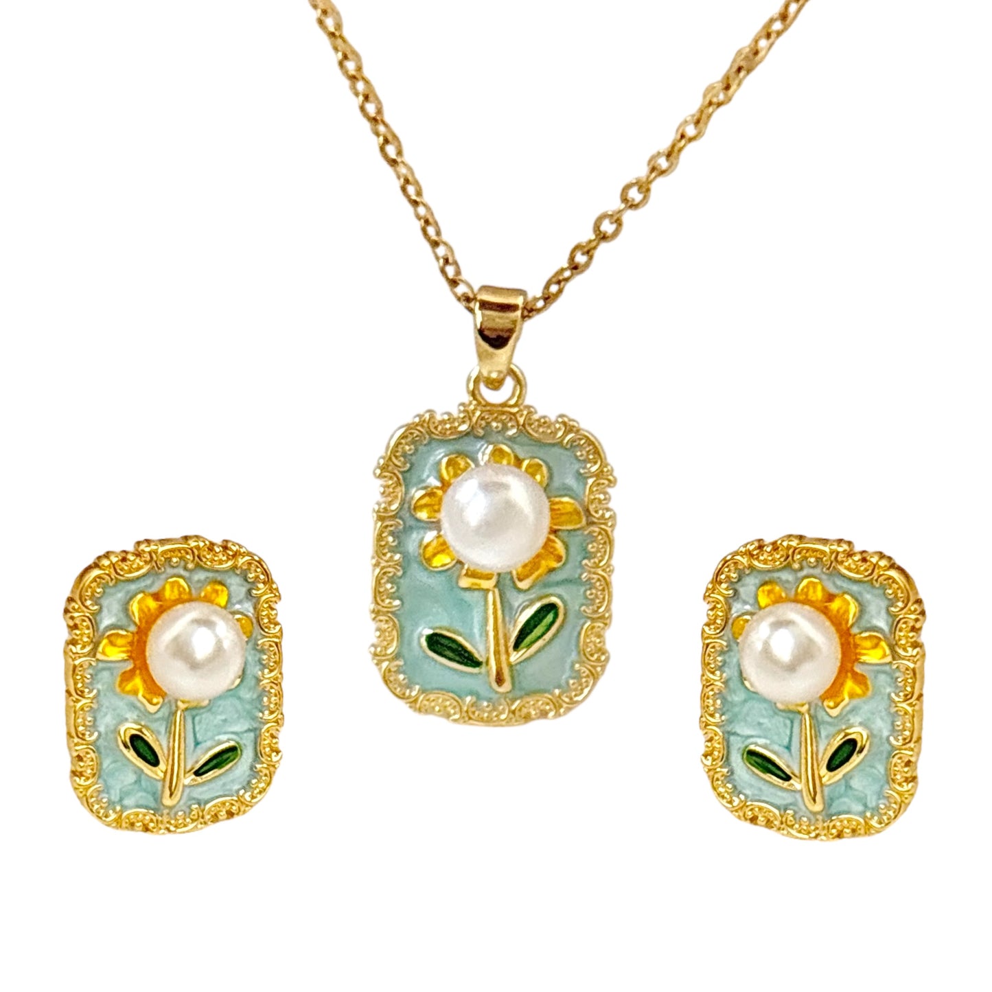 Sea Breez Flora Set -Hand Painted