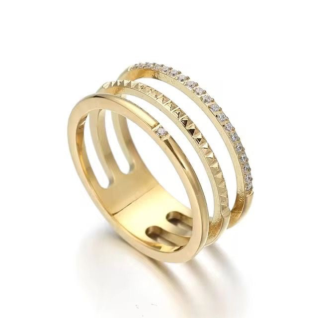 Layla LUX Pave Stacked Ring