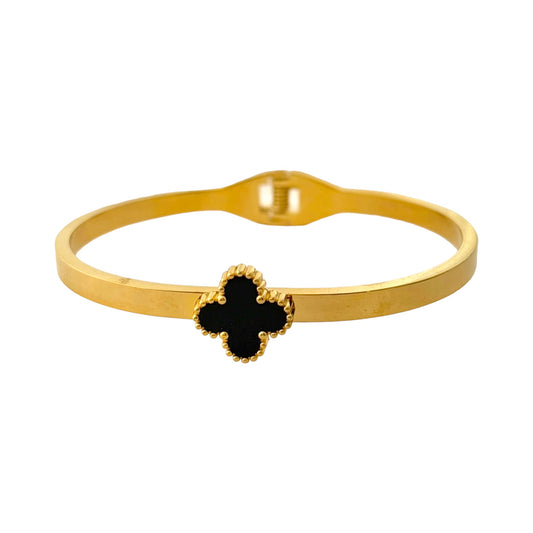 Steffy Clover Bangle -18K