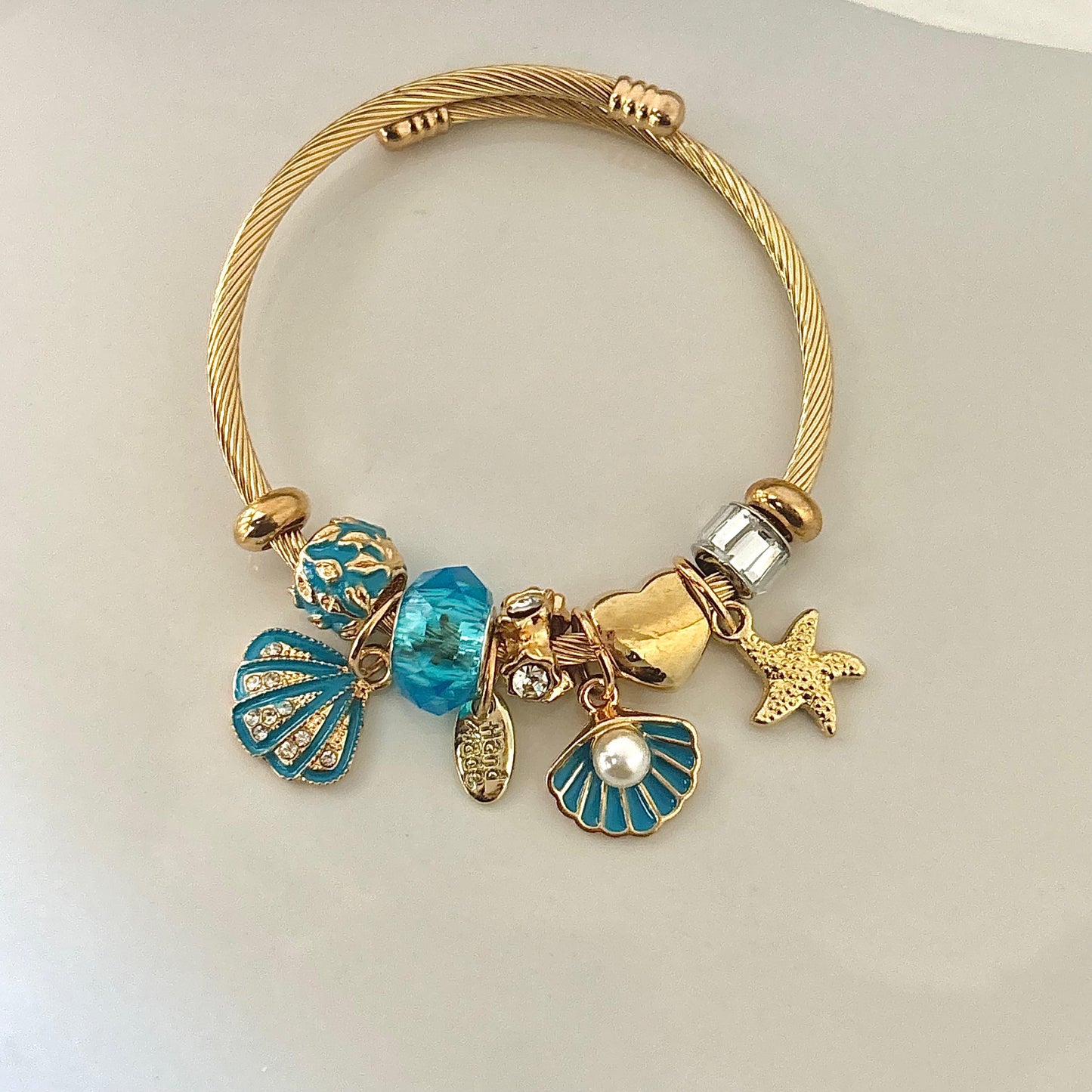 Beach Breeze Charm Bracelet -Blue