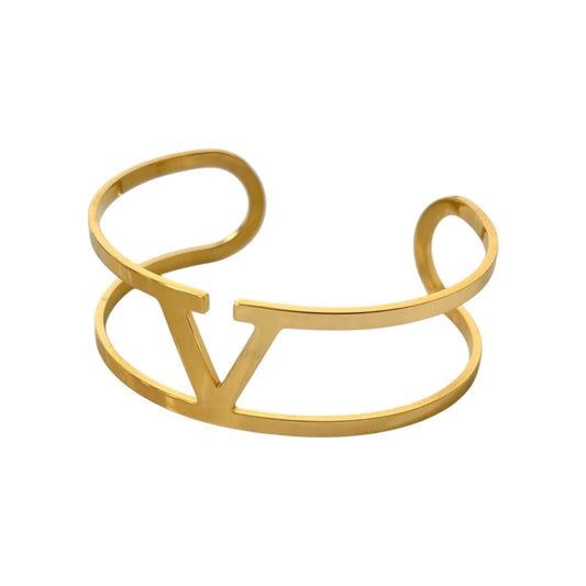 Luxe V Statement Cuff -18K