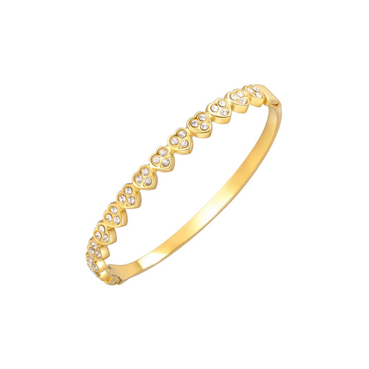 Glitzie Heart Bracelet