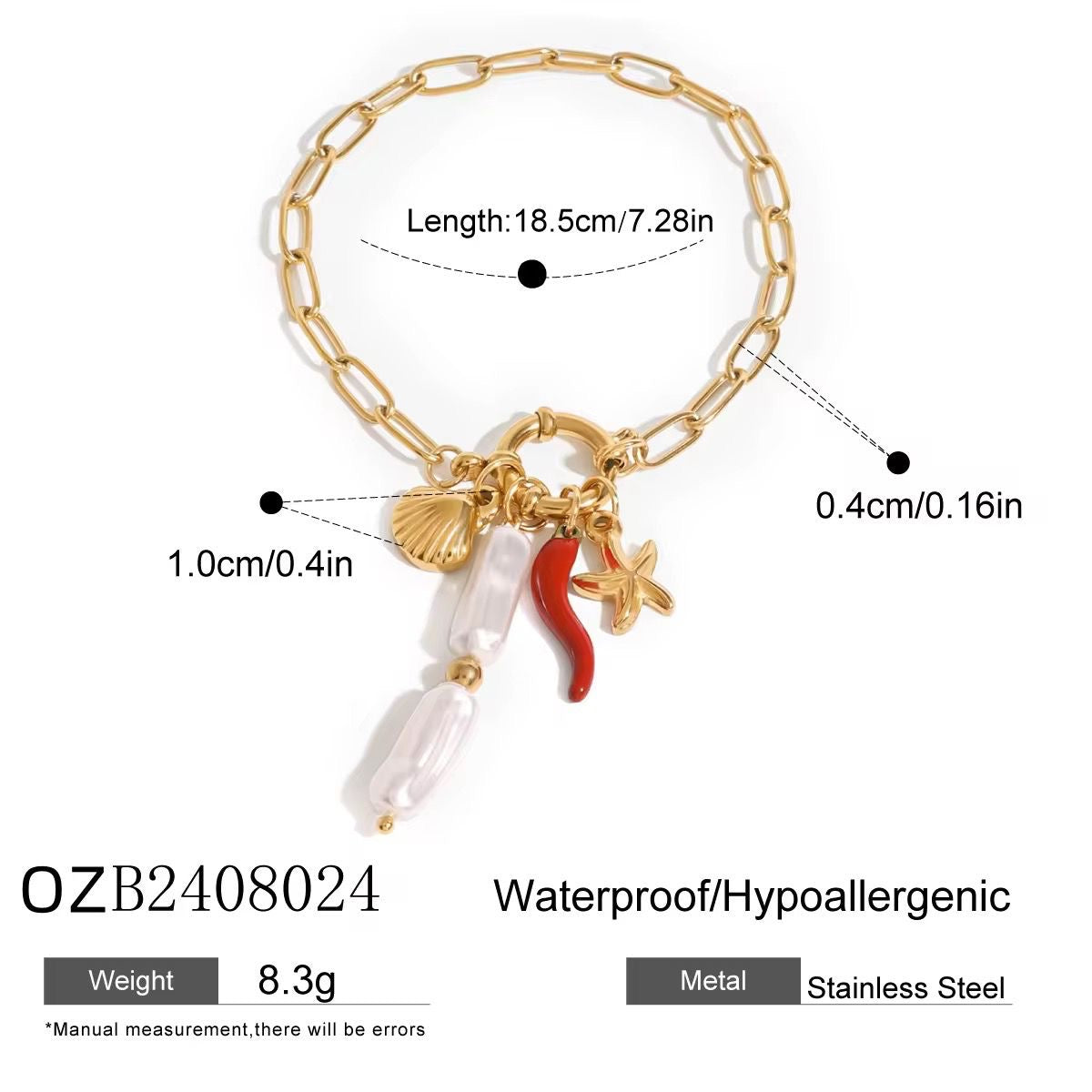 Ariel Chilli & Glow Charm Bracelet