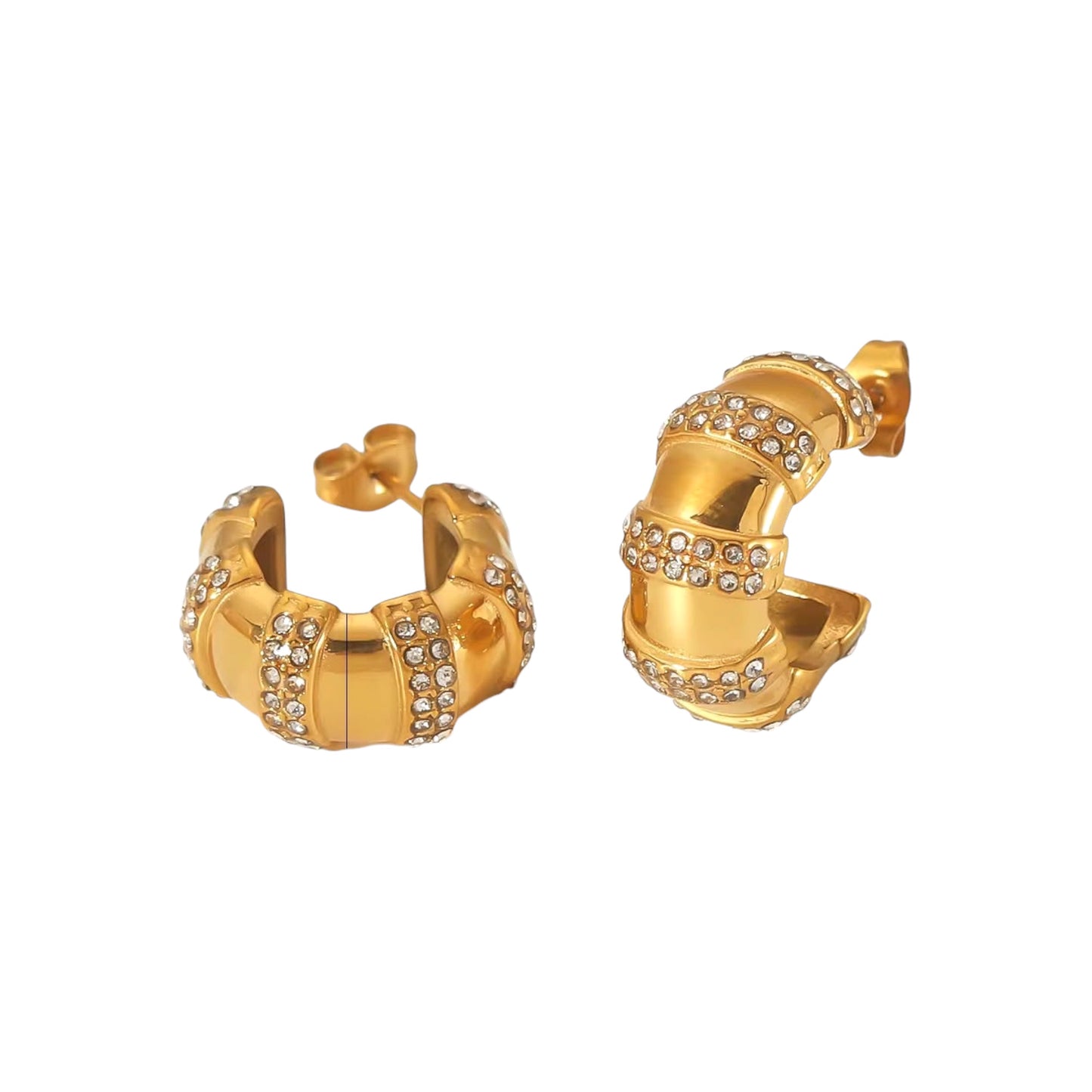 Cascade Sparkle Hoops
