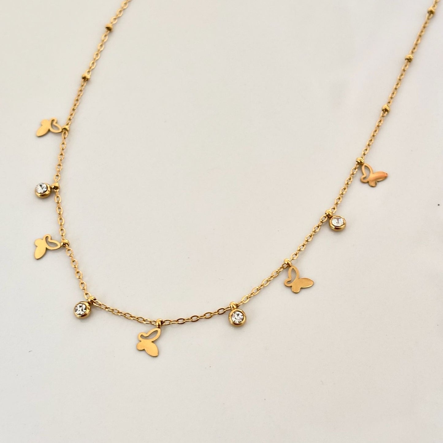 Fluttery Charm Necklace