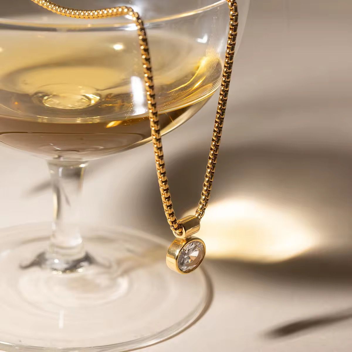 Luma Aurea Solitaire Necklace