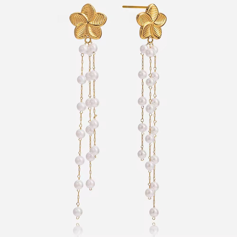 Flora X Perle Dangler Earrings