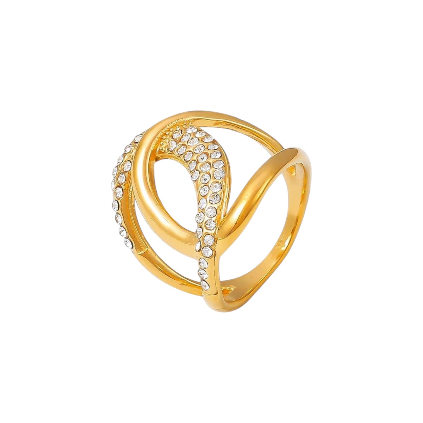 Luxe Monica Double Paved Zircon Ring