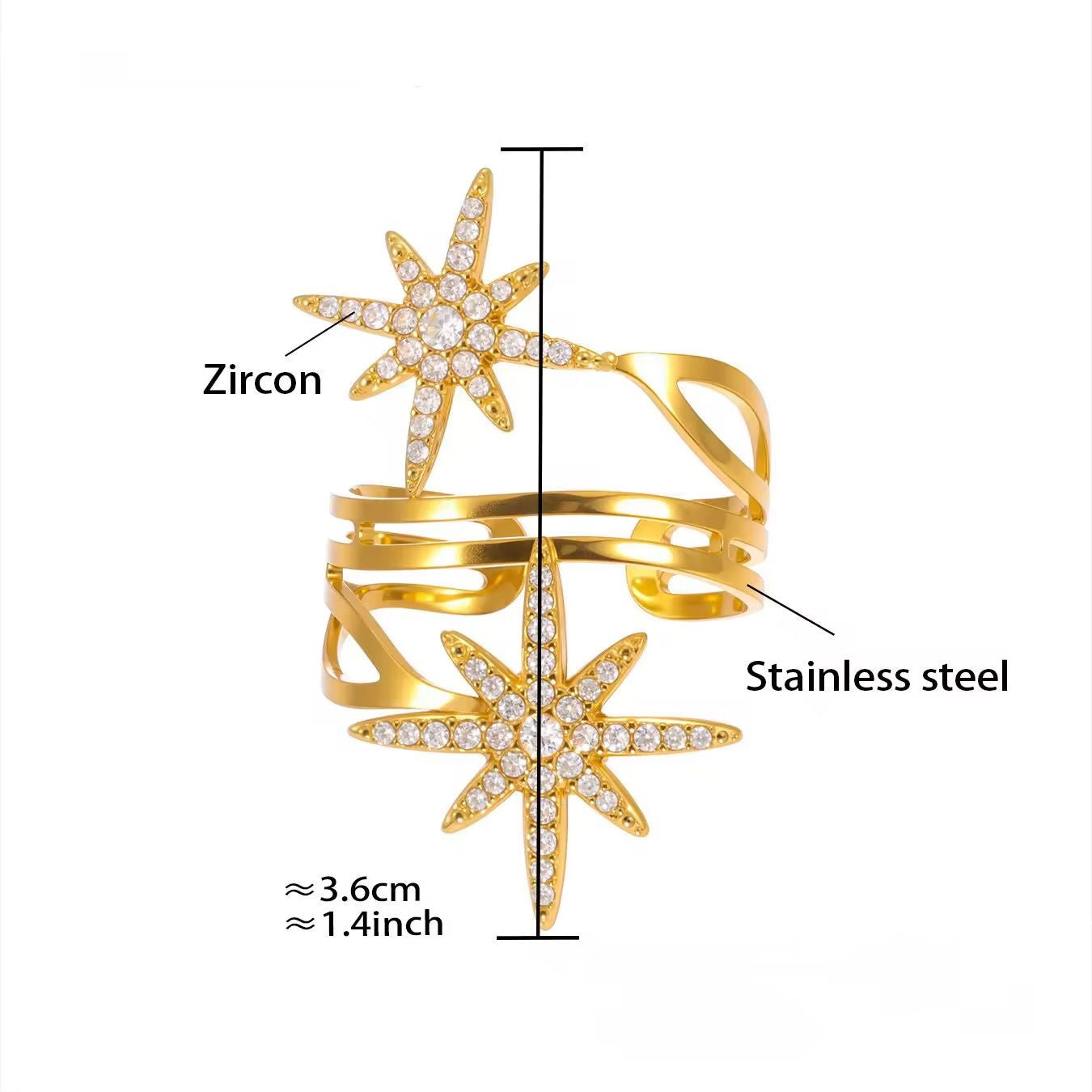 Sparkler Star Burst Ring